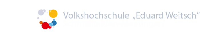 Das Logo der Institution VHS des Landkreises Schmalkalden-Meiningen